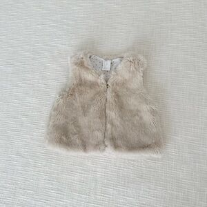 H&M Kids Faux Fur Vest - Cream